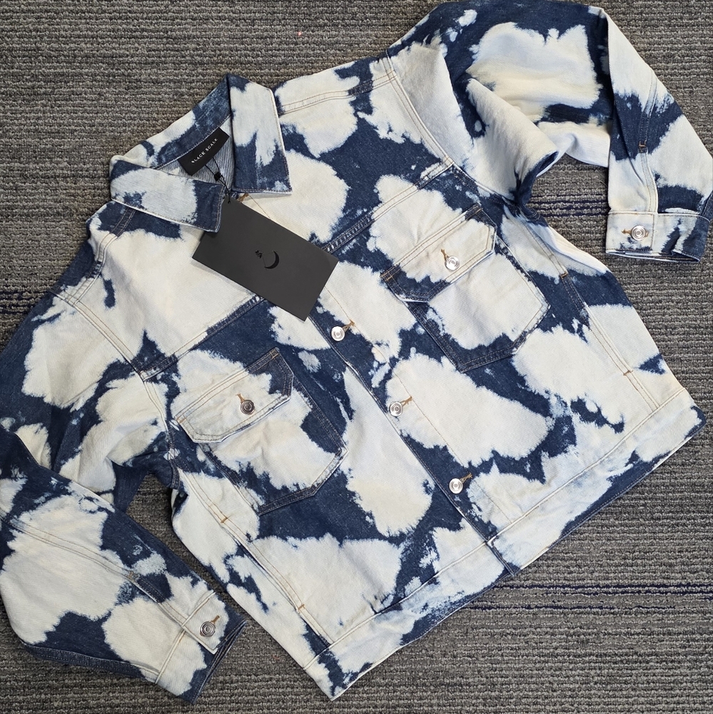 BLVCKSCVLE Tie-Dye Denim Jacket